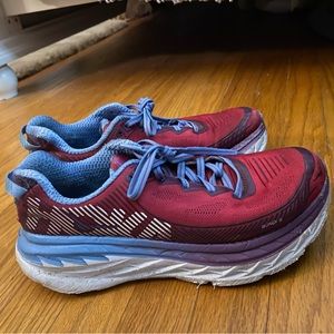 hoka bondi running sneakers